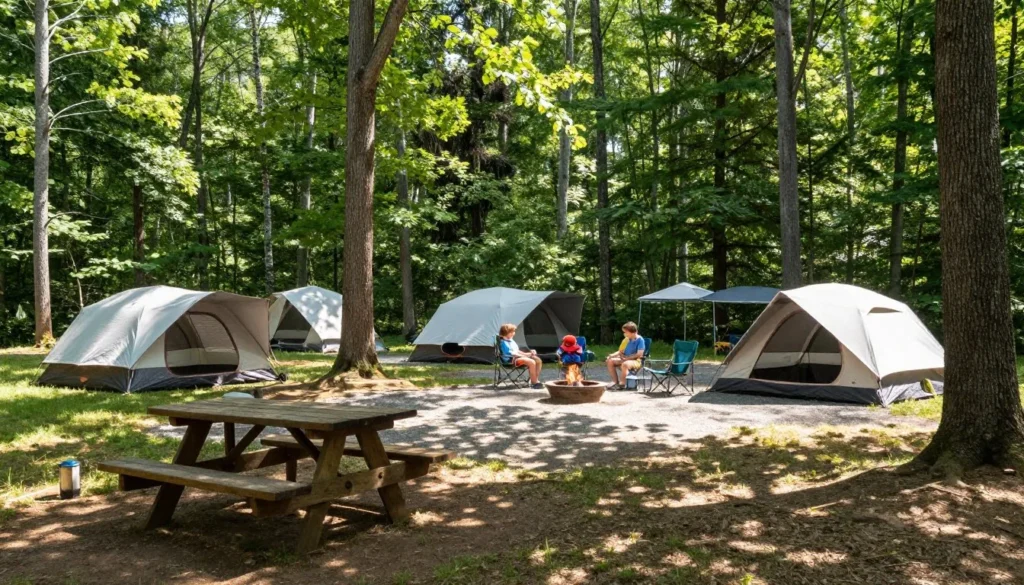 Campground at Frozen Head State Park Tennessee