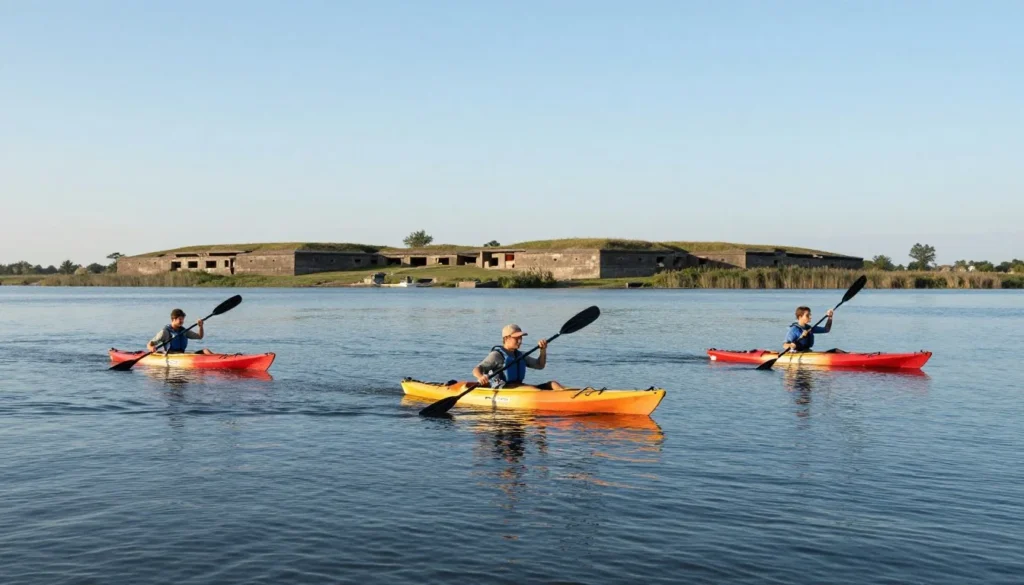 Cape Fear River kayaking near Fort Anderson Cape Fear River kayaking near Fort Anderson