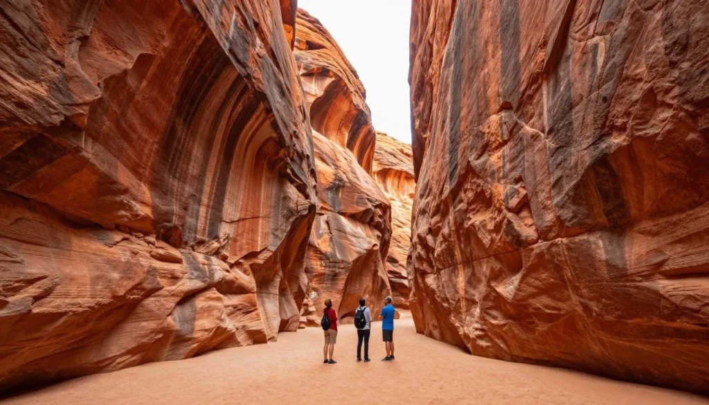 Cathedral Gorge natural amphitheatre with towering rock walls and sandy floor Cathedral Gorge natural amphitheatre with towering rock walls and sandy floor