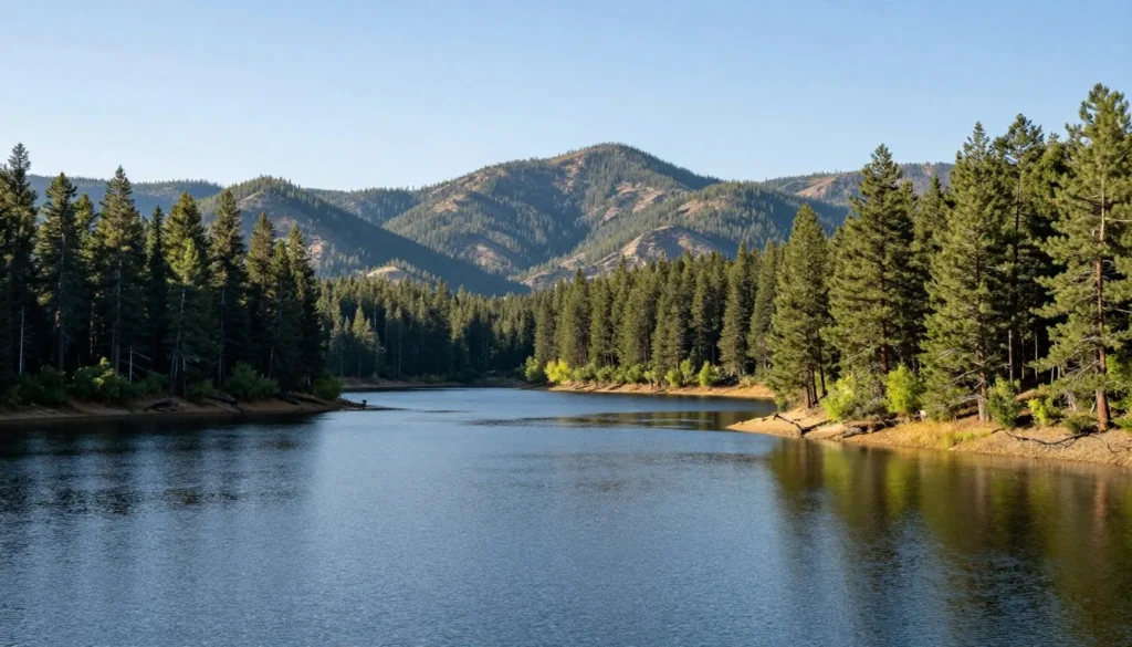 Cave Lake State Park mountain reservoir