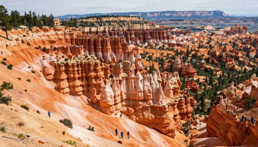 Cedar Breaks National Monument amphitheater with colorful rock formations on Markagunt Plateau