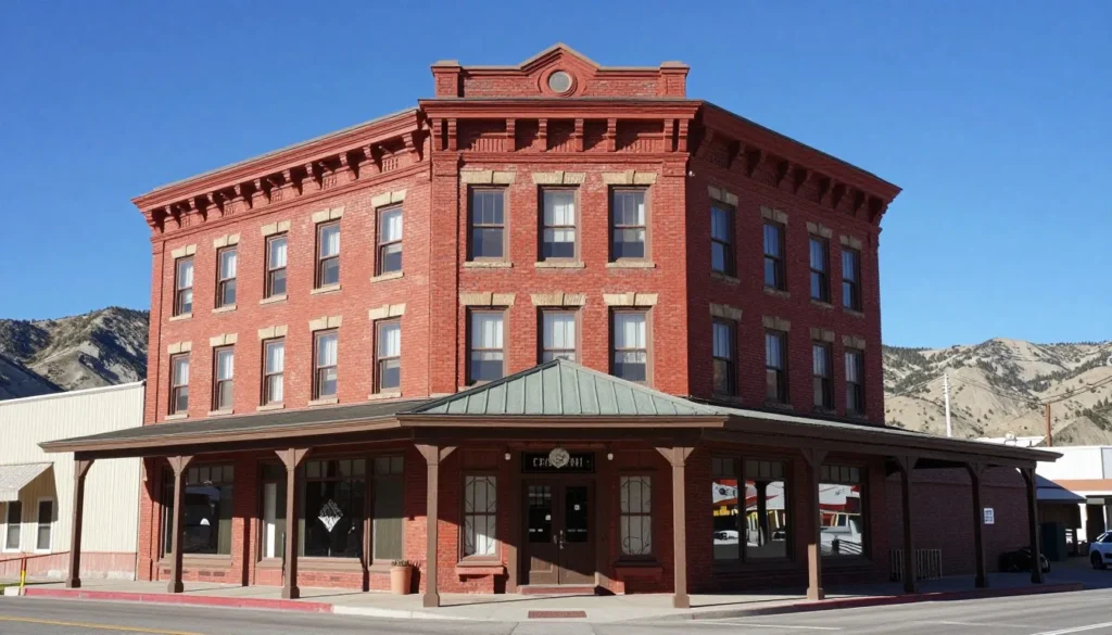 Charming historic hotel exterior in Panguitch