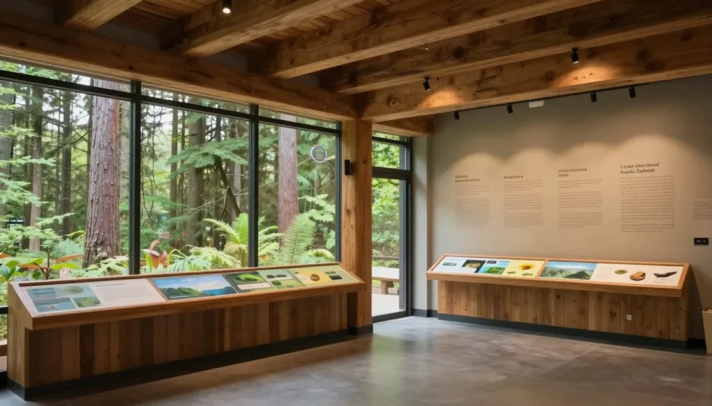 Cherokee National Forest visitor center interpretive display interior Cherokee National Forest visitor center interpretive display interior