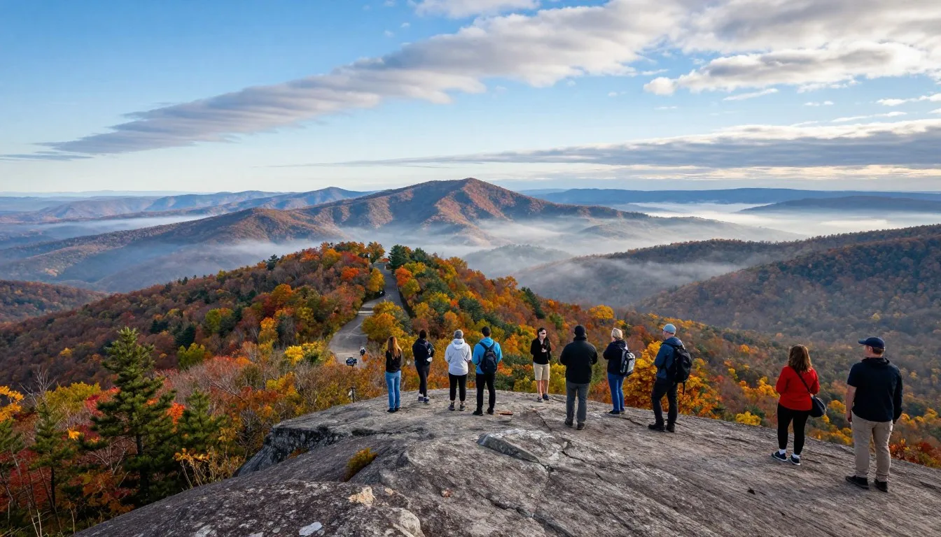 Clinch-Mountain-Veterans-Overlook-Tennessee-scenic-panoramic-view Clinch Mountain Veterans Overlook Tennessee scenic panoramic view