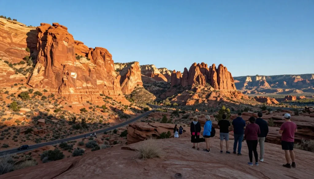 Colorado National Monument's dramatic red rock formations and canyons Colorado National Monument's dramatic red rock formations and canyons