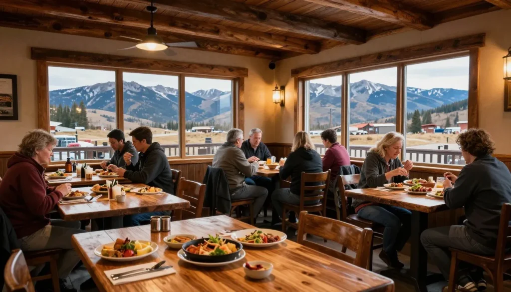 Colorado mountain restaurant serving local cuisine with mountain views Colorado mountain restaurant serving local cuisine with mountain views