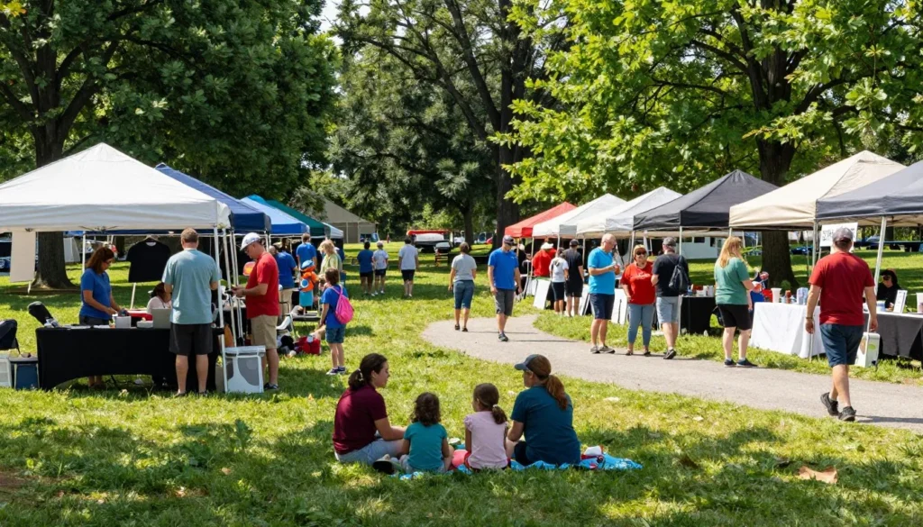 Community outdoor festival near Cove Lake State Park Tennessee Community outdoor festival near Cove Lake State Park Tennessee