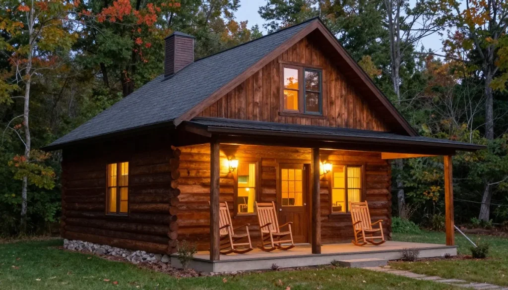 Cozy mountain cabin accommodation near Doe Mountain