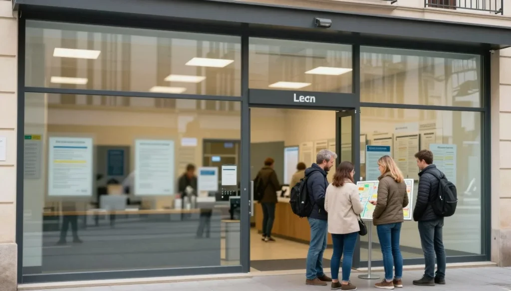 Currency exchange and tourist information office in Leon