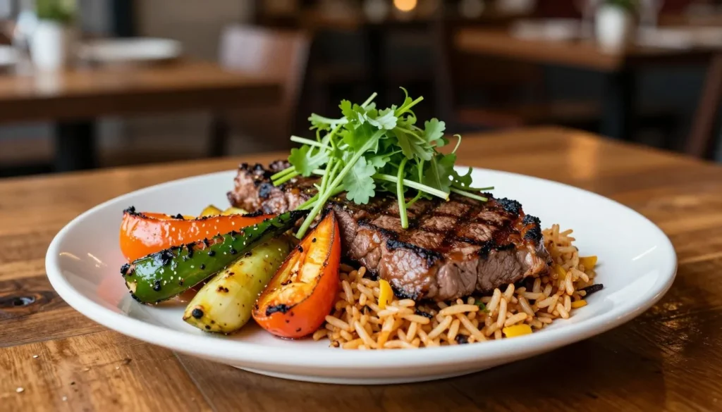 Delicious southwestern cuisine meal in Kanab restaurant