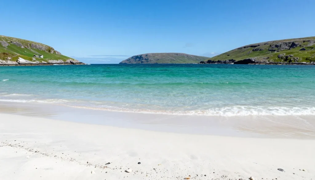Dog's Bay beach with white sand and turquoise water