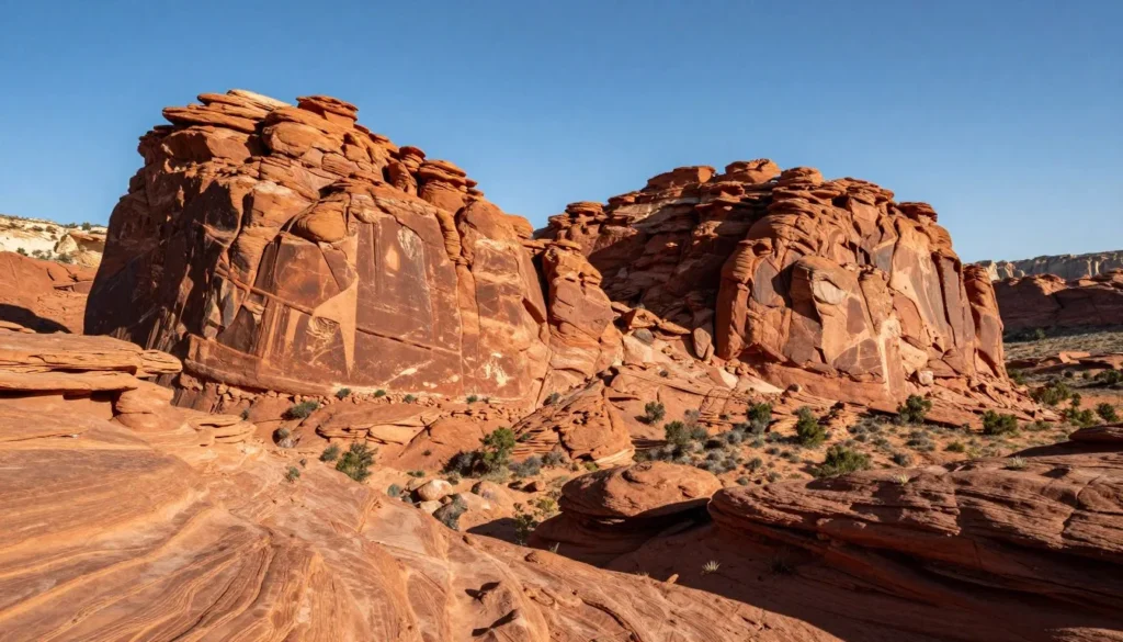 Dramatic red rock cliffs at Capitol Reef National Park