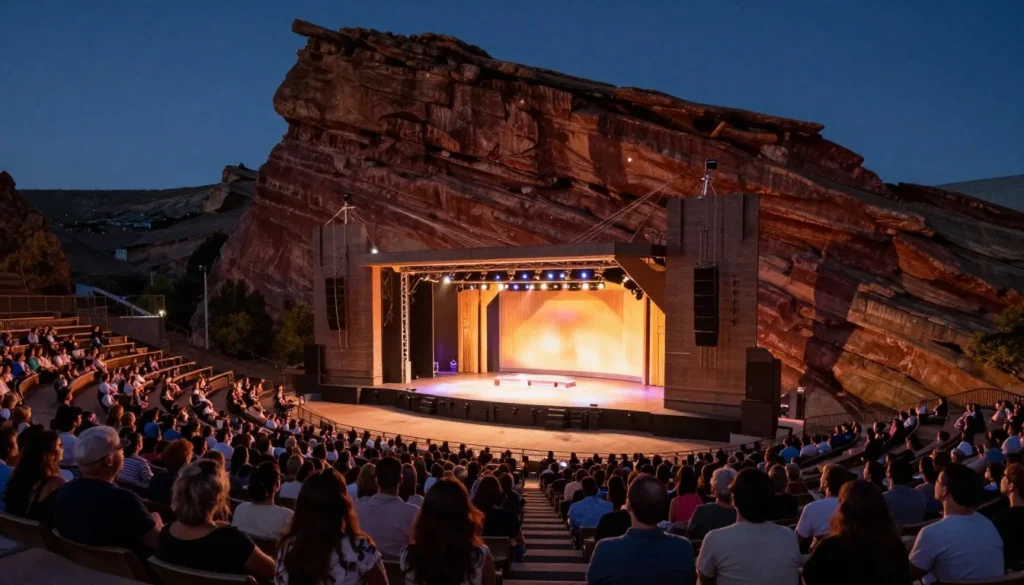 Evening theater performance at Spring Mountain Ranch State Park Nevada