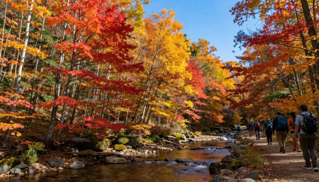 Fall foliage at Bobs Creek State Natural Area with vibrant autumn colors Fall foliage at Bobs Creek State Natural Area with vibrant autumn colors