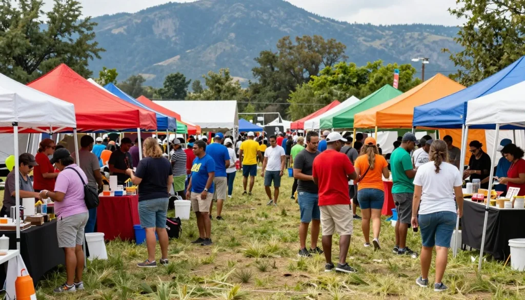 Festival celebration near Trinidad Lake State Park Festival celebration near Trinidad Lake State Park