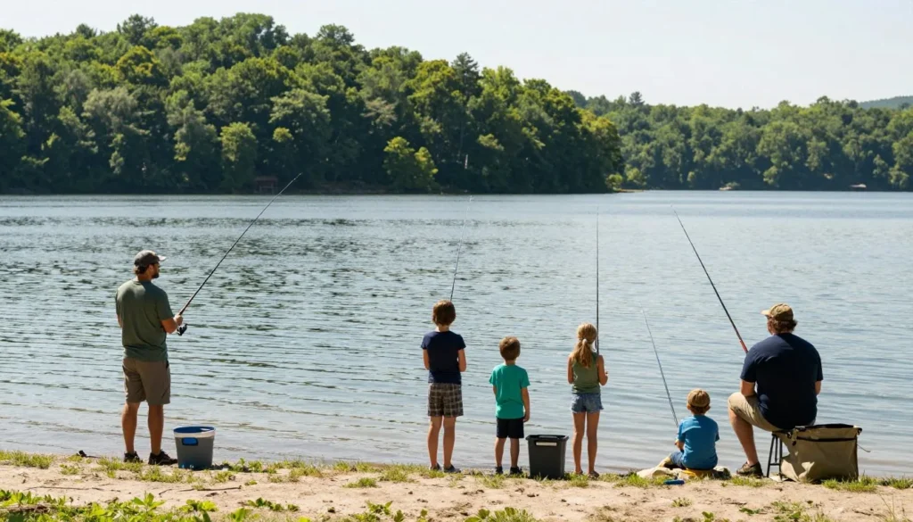 Fishing at Cove Lake State Park Tennessee Fishing at Cove Lake State Park Tennessee