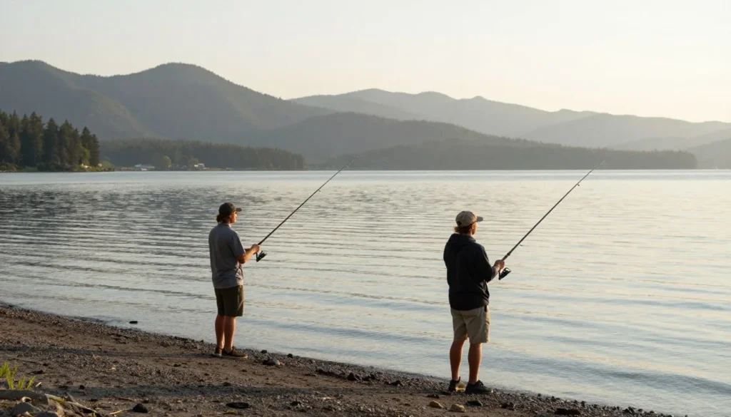 Fishing at Trinidad Lake State Park Fishing at Trinidad Lake State Park
