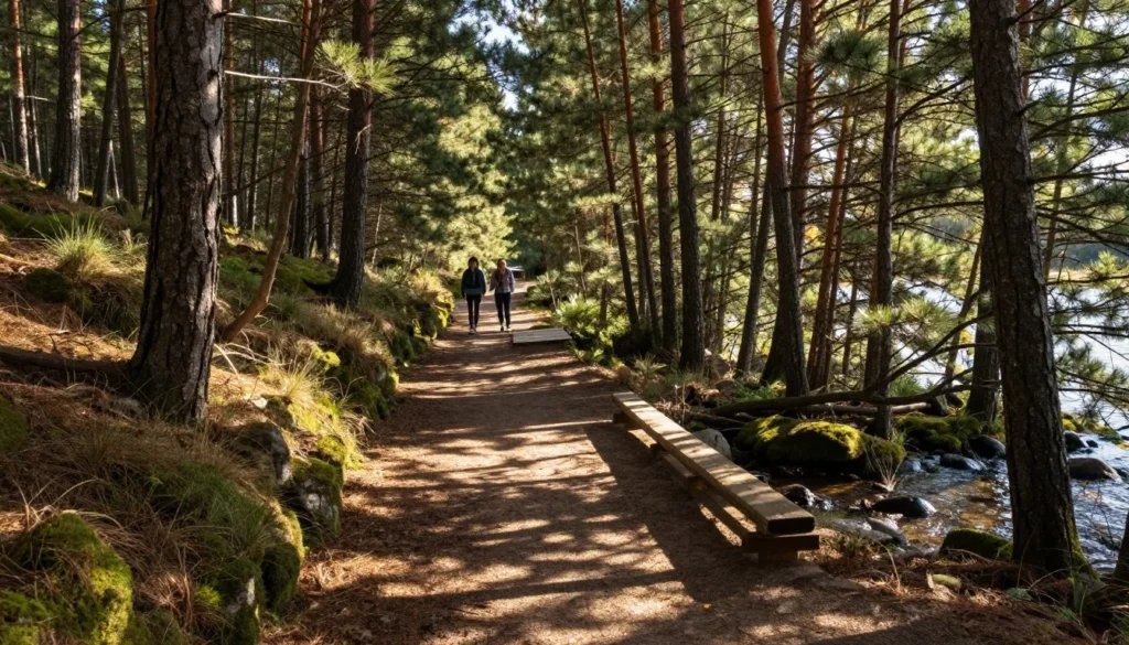 Forest trail at Spooner Lake Forest trail at Spooner Lake