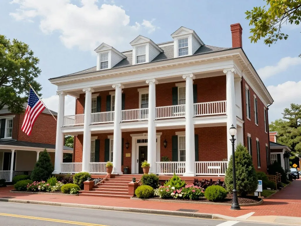 General Morgan Inn historic hotel exterior in Greeneville General Morgan Inn historic hotel exterior in Greeneville