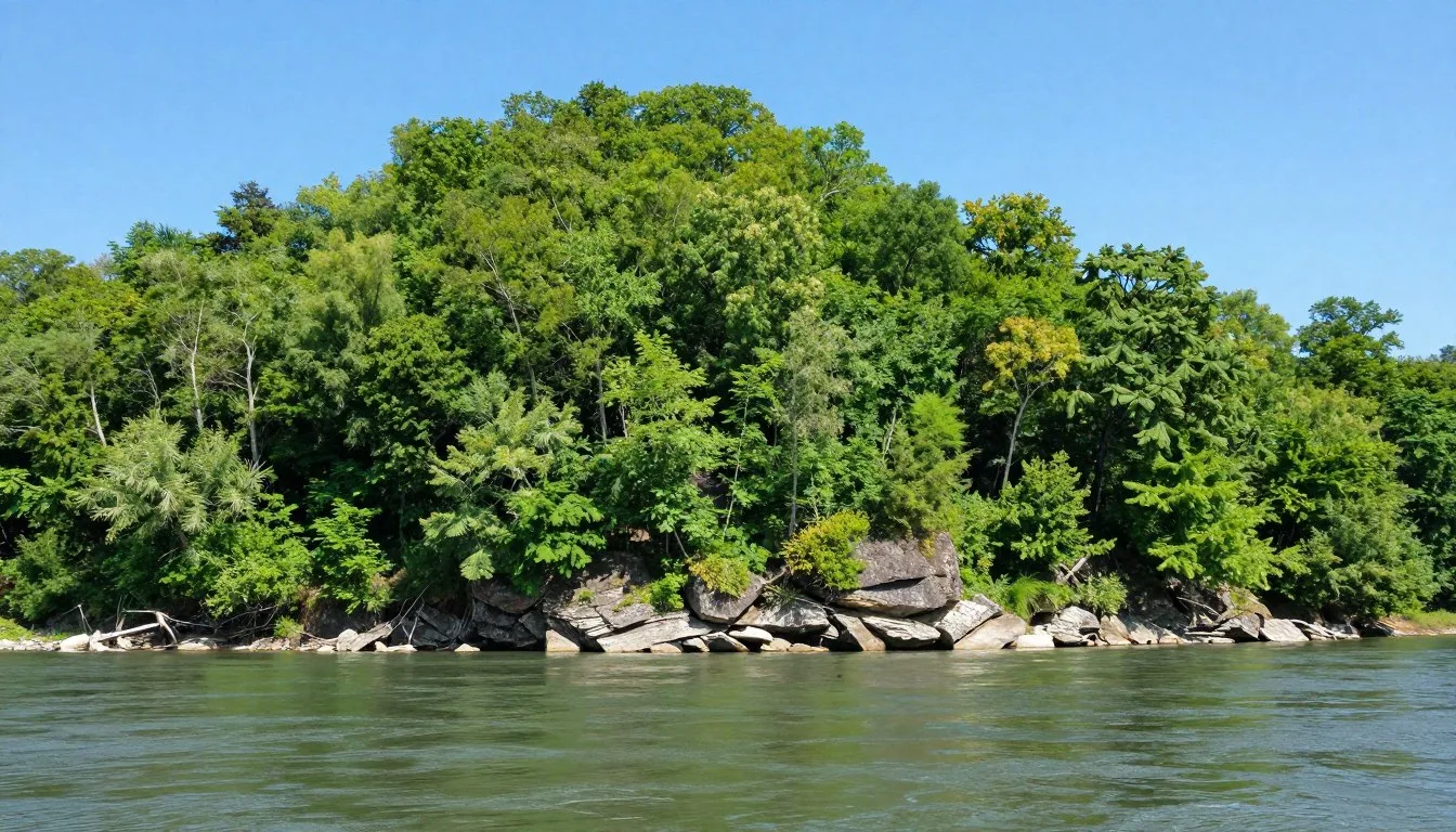 Goat-Island-Tennessee-scenic-landscape-with-Tennessee-River Goat Island Tennessee scenic landscape with Tennessee River