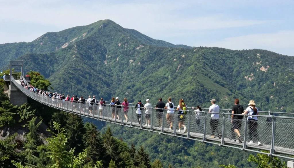 Grandfather Mountain Mile High Swinging Bridge Grandfather Mountain Mile High Swinging Bridge