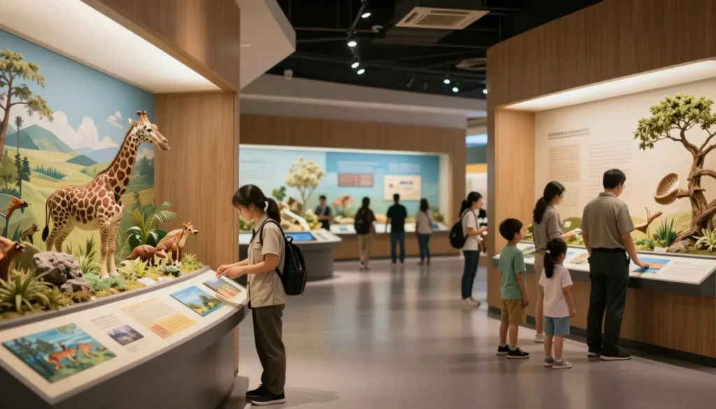 Great Basin National Park visitor center with interpretive displays