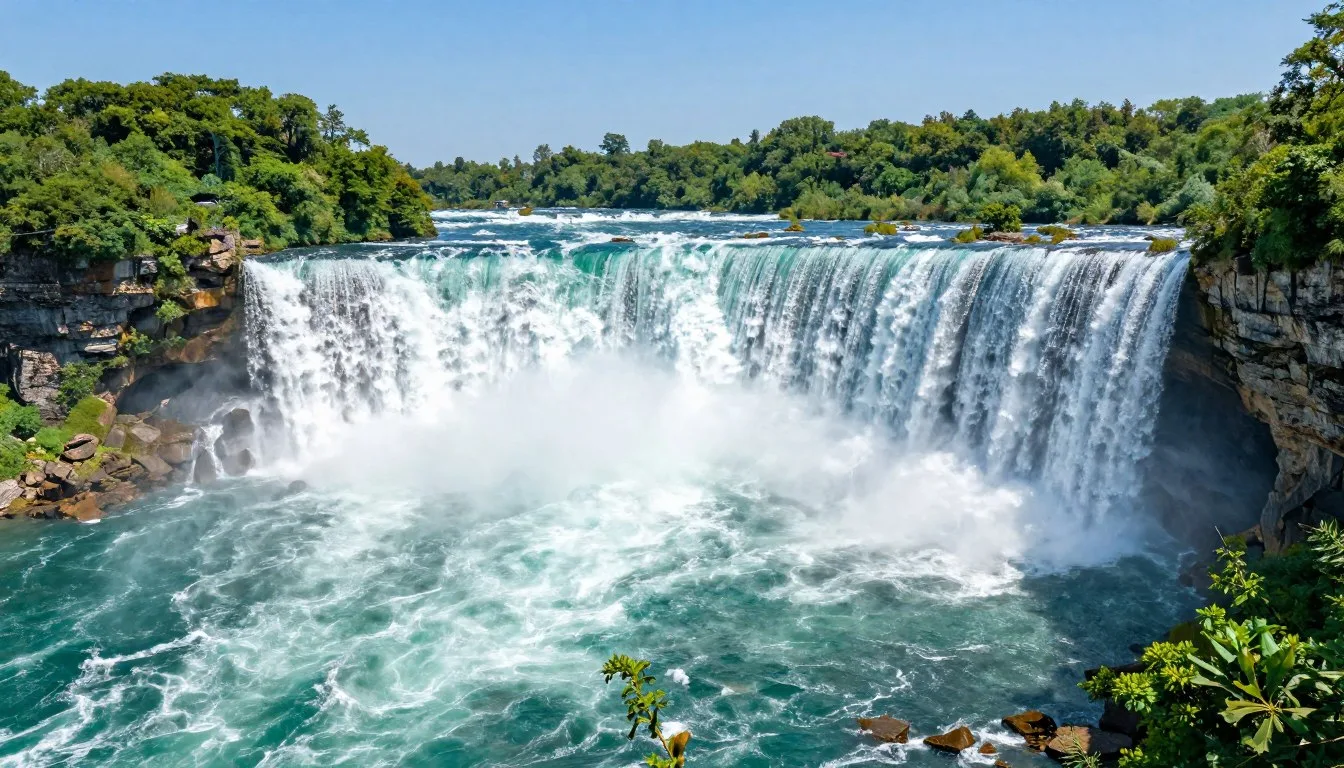 Great-Falls-Lake-Tennessee-scenic-waterfall-view-with-turquoise-water Great Falls Lake Tennessee scenic waterfall view with turquoise water