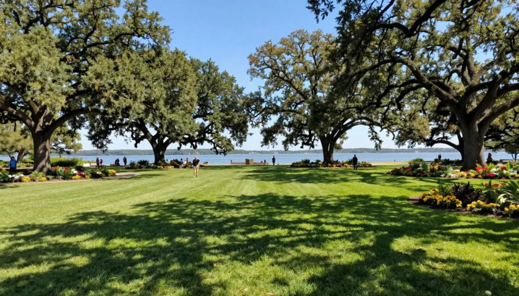 Great Lawn at Elizabethan Gardens overlooking Roanoke Sound Great Lawn at Elizabethan Gardens overlooking Roanoke Sound