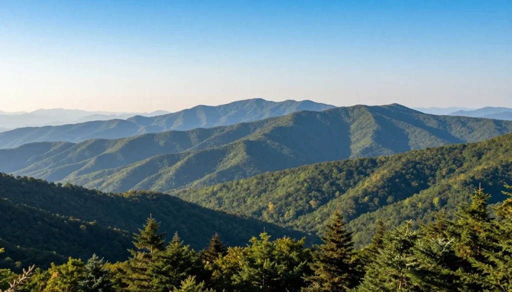 Great Smoky Mountains National Park scenic mountain vista Great Smoky Mountains National Park scenic mountain vista