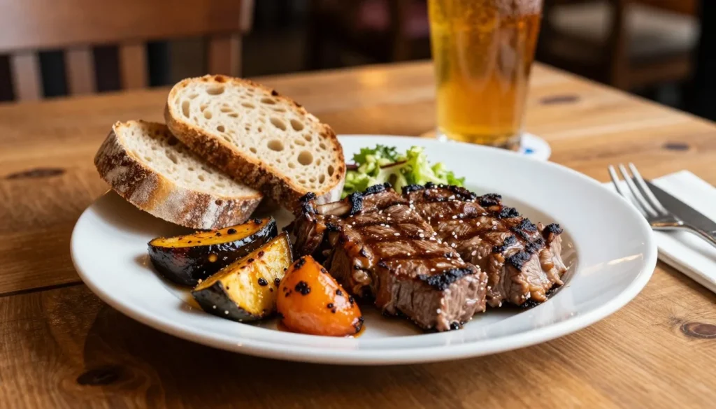 Hearty mountain meal at Colorado restaurant Hearty mountain meal at Colorado restaurant