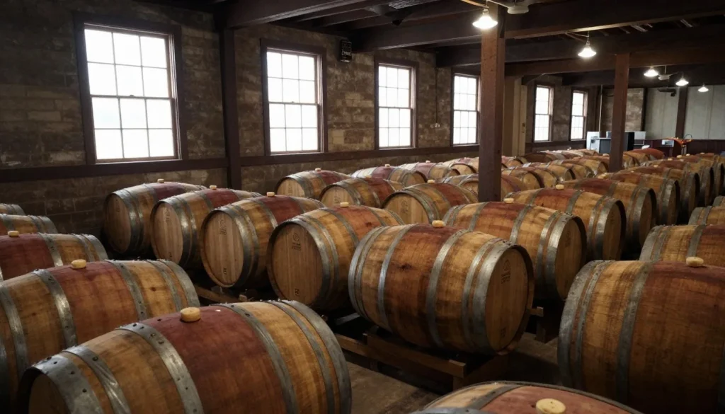 Highland Rim Tennessee Jack Daniel's Distillery barrels Highland Rim Tennessee Jack Daniel's Distillery barrels