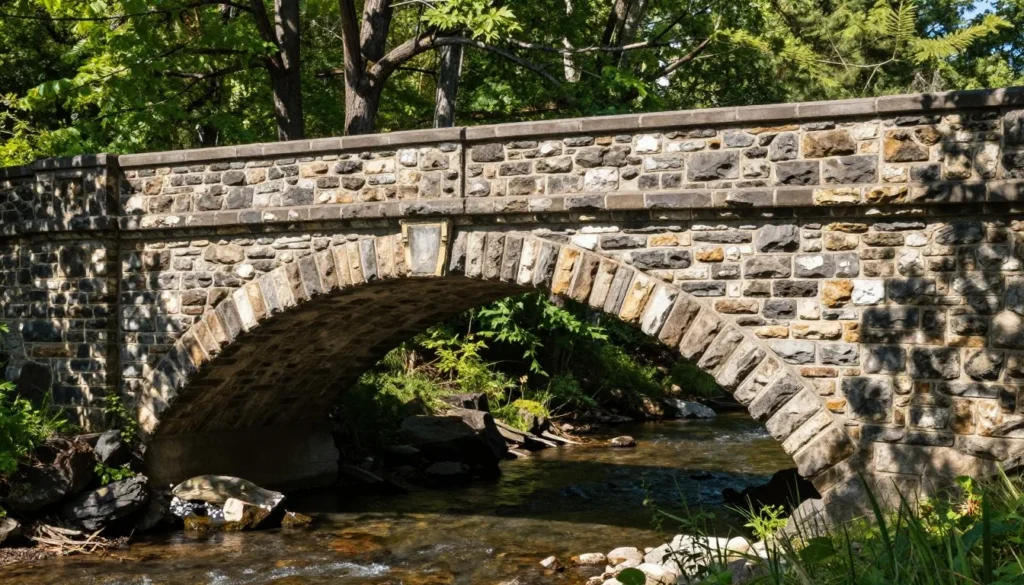 Historic CCC bridge at Cumberland Mountain State Park Tennessee Historic CCC bridge at Cumberland Mountain State Park Tennessee
