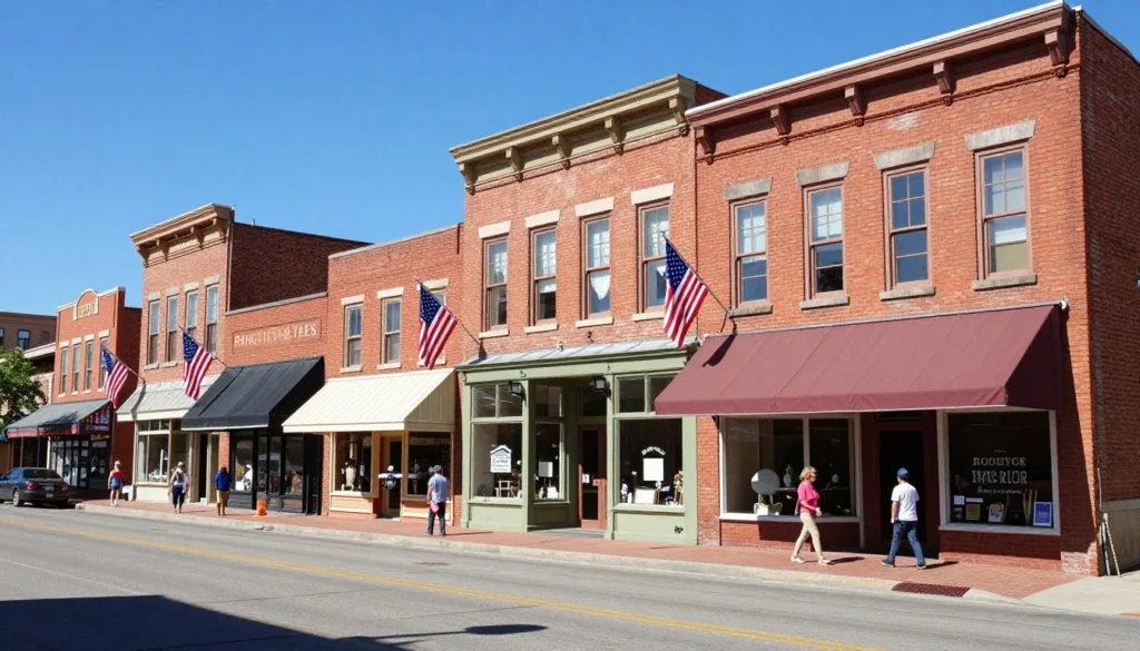 Historic Panguitch Main Street storefronts and buildings
