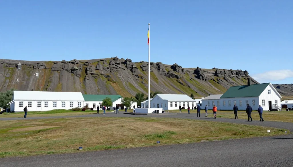 Historic assembly grounds at Thingvellir National Park Iceland Historic assembly grounds at Thingvellir National Park Iceland