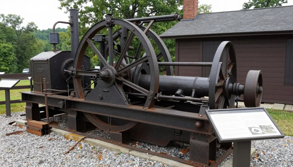 Historic coal mining equipment display in Tennessee Historic coal mining equipment display in Tennessee