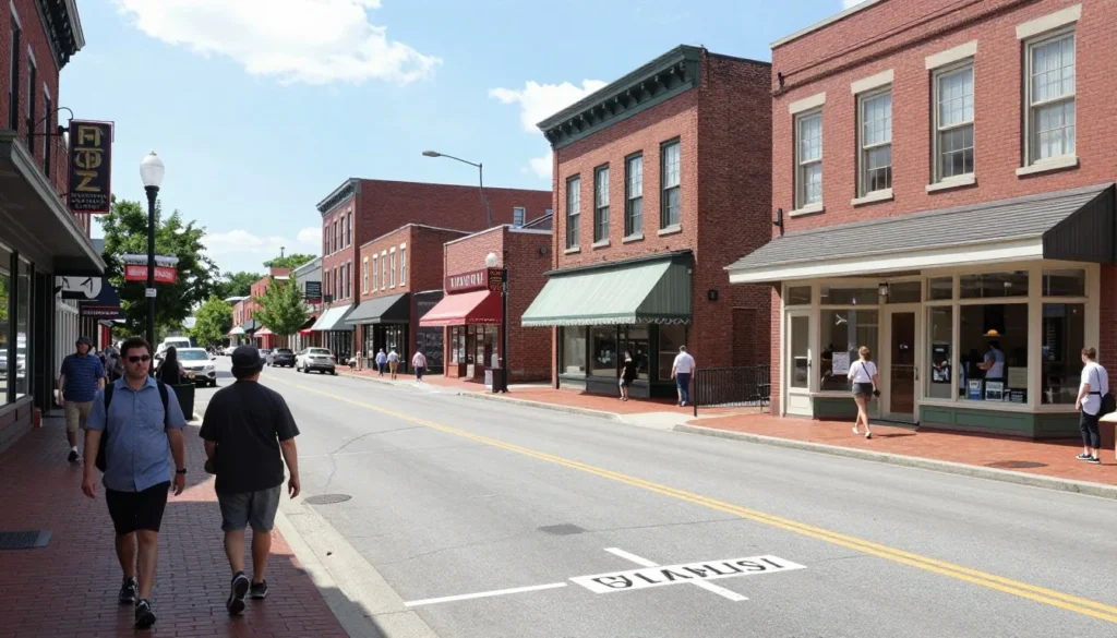 Historic downtown Bristol Tennessee with State Street Historic downtown Bristol Tennessee with State Street