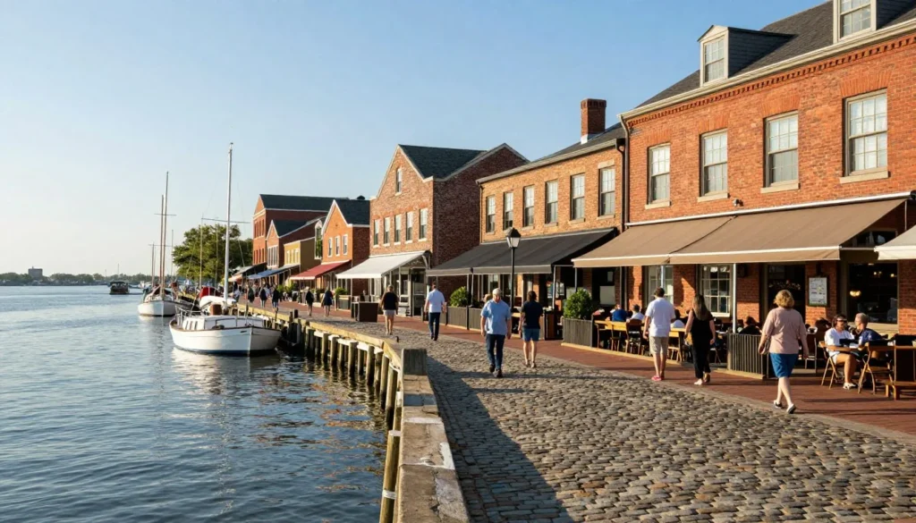 Historic downtown Wilmington riverfront district Historic downtown Wilmington riverfront district