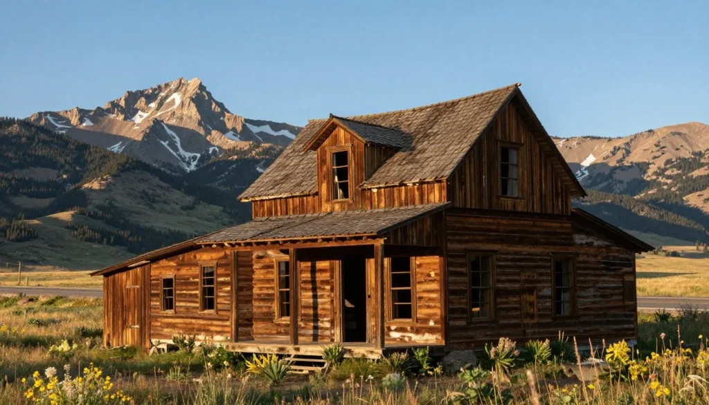 Historic mining cabin along Taylor Pass Road Historic mining cabin along Taylor Pass Road