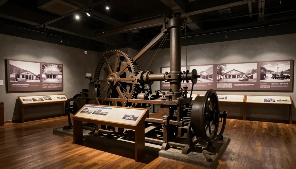 Historic mining exhibit at Colorado museum Historic mining exhibit at Colorado museum