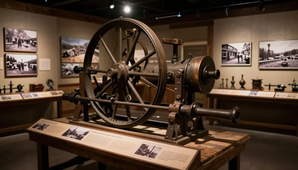 Historic mining museum interior in Leadville showing artifacts Historic mining museum interior in Leadville showing artifacts