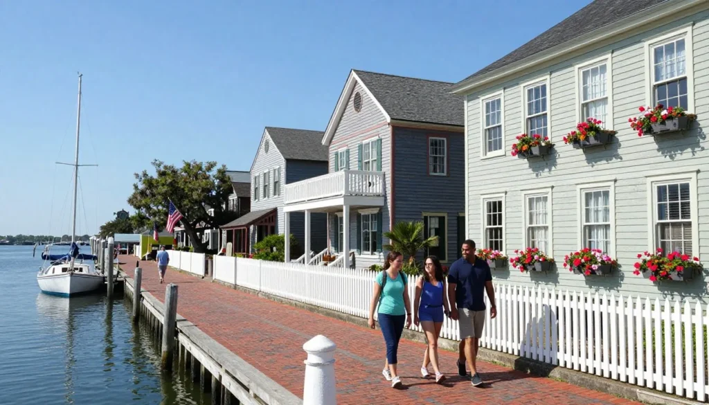 Historic waterfront town of Beaufort North Carolina near Cape Lookout Historic waterfront town of Beaufort North Carolina near Cape Lookout