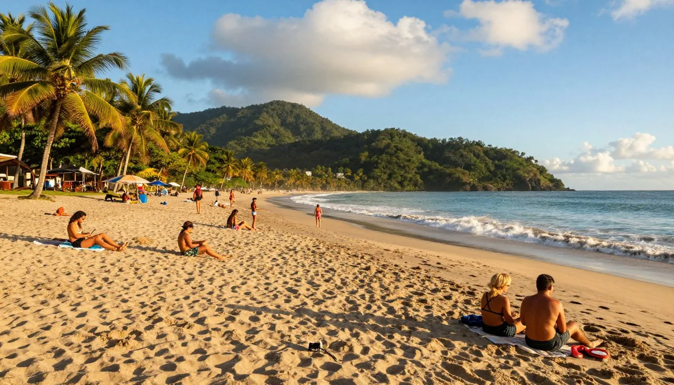 Jaco-Beach-Costa-Rica-panoramic-view-with-golden-sand-and-Pacific-Ocean-waves Jaco Beach Costa Rica panoramic view with golden sand and Pacific Ocean waves