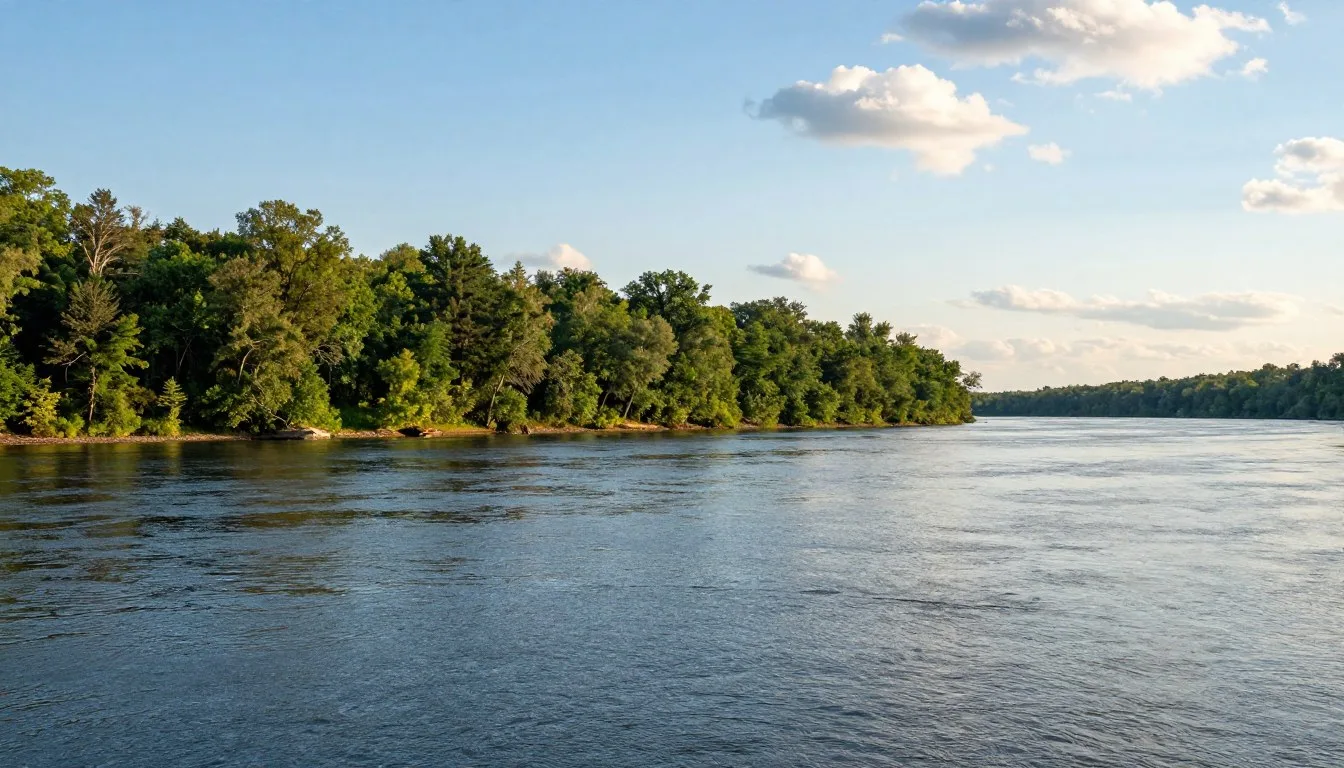Jones Island Tennessee scenic riverside view with lush greenery
