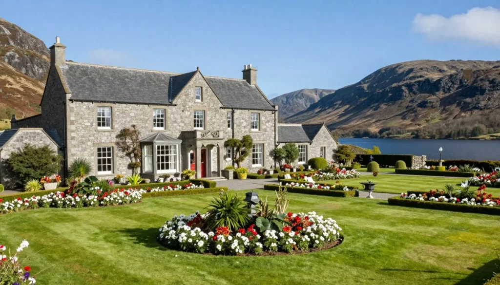 Luxury hotel overlooking Connemara lakes and mountains
