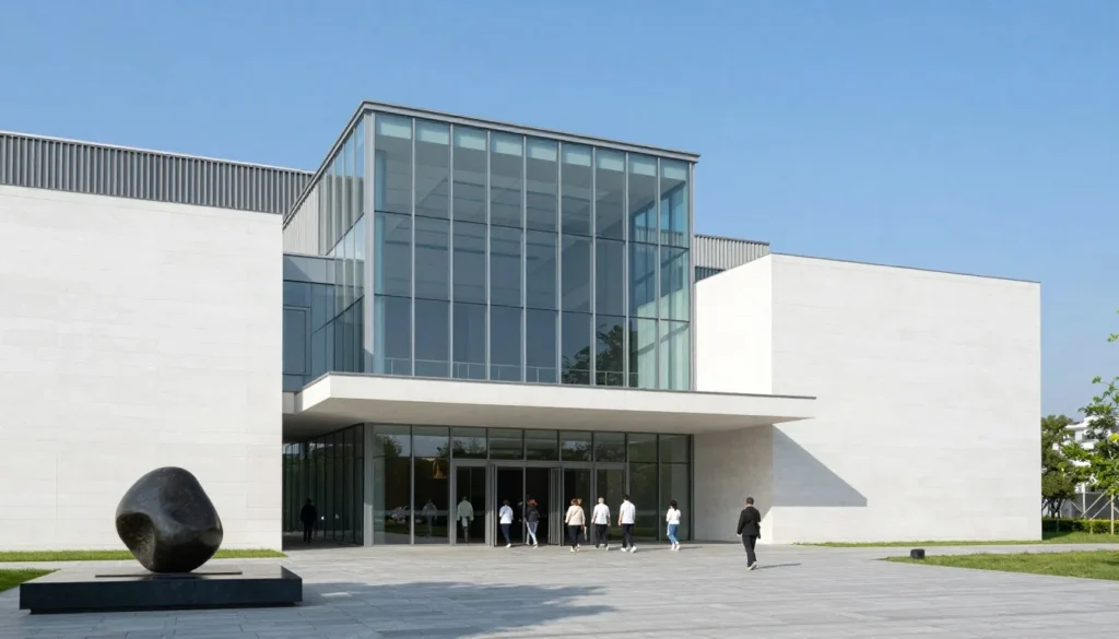 Modern museum exterior in Hyogo Prefecture Modern museum exterior in Hyogo Prefecture