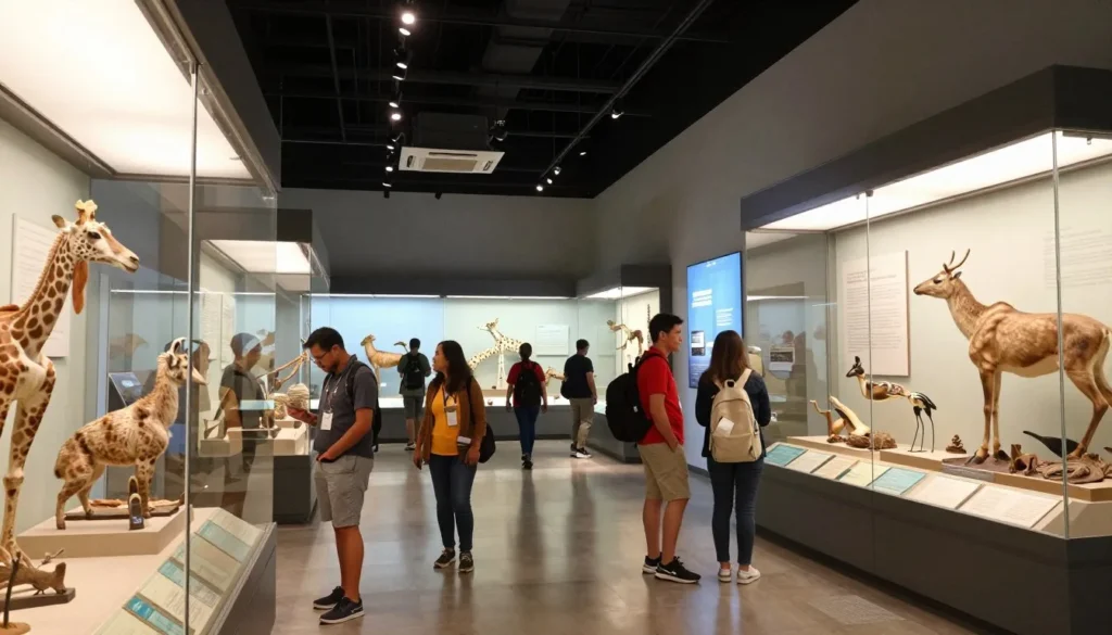 Modern museum interior in Raleigh showcasing North Carolina natural history Modern museum interior in Raleigh showcasing North Carolina natural history