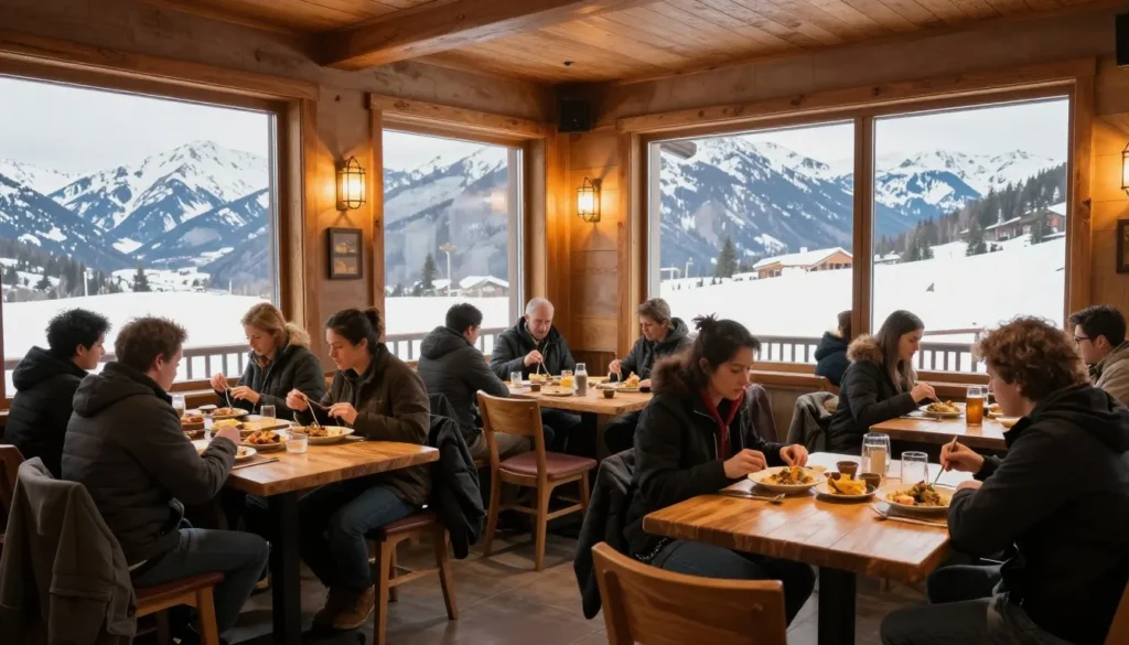 Mountain dining atmosphere in Colorado Mountain dining atmosphere in Colorado
