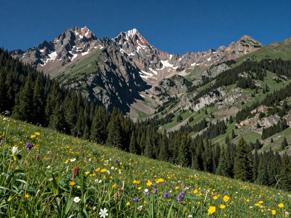Mountain landscape in Sangre de Cristo range Mountain landscape in Sangre de Cristo range