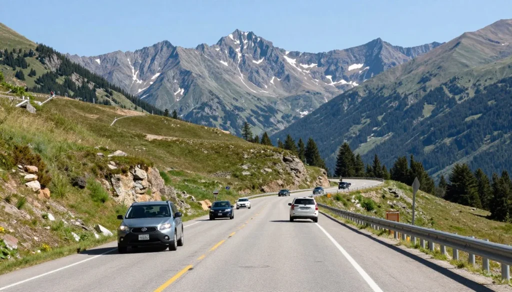 Mountain roads near Trout Creek Pass uplands Mountain roads near Trout Creek Pass uplands