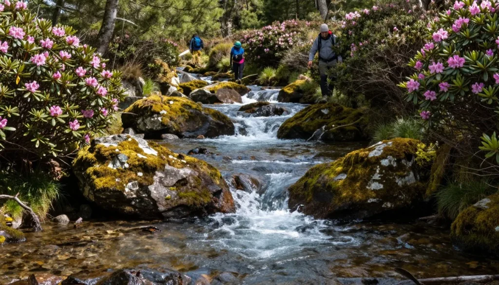 Mountain stream flowing through Bullhead Mountain forests Mountain stream flowing through Bullhead Mountain forests